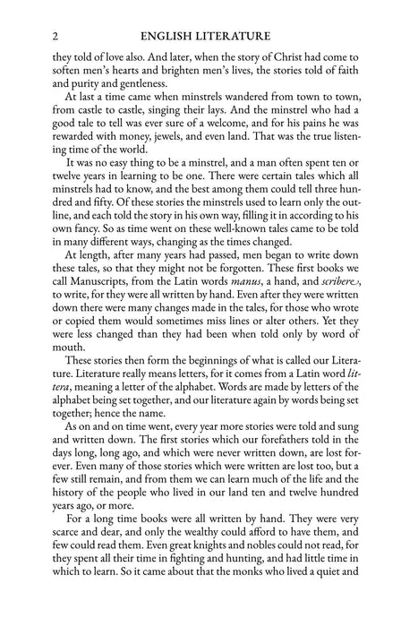 English Literature for Boys and Girls