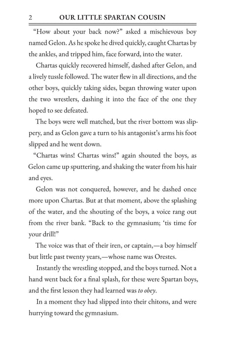 Our Little Spartan Cousin