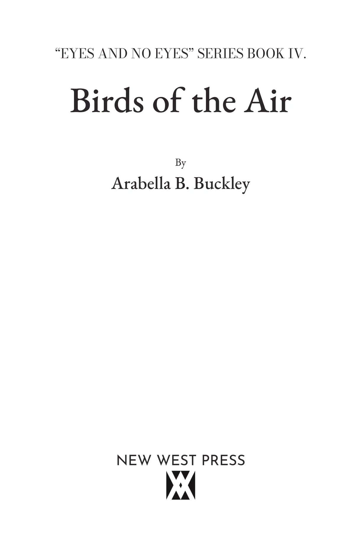 Birds of the Air — Title page