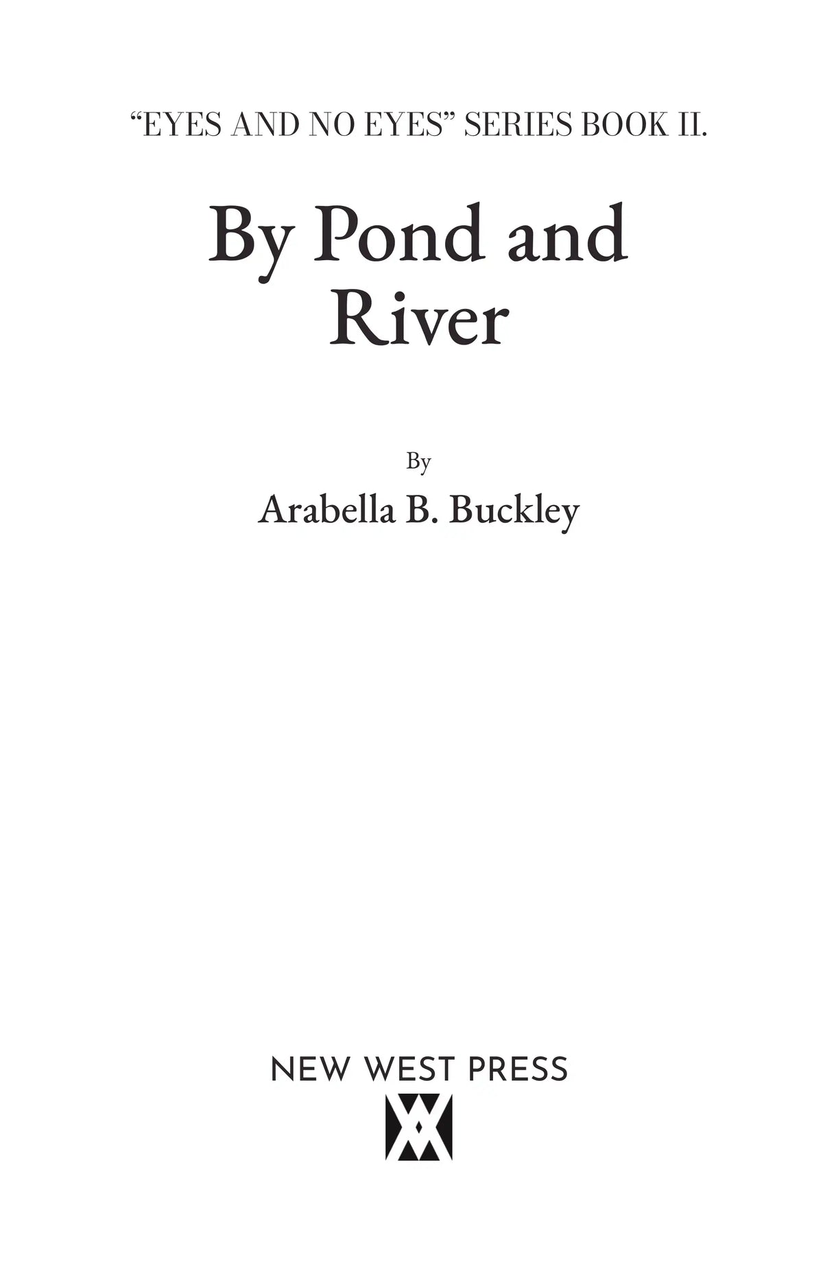 By Pond and River — Title page
