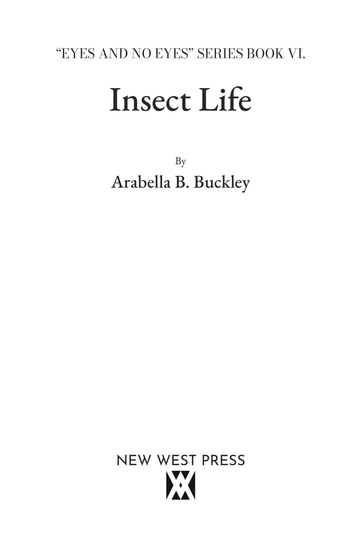 Insect Life — Title page
