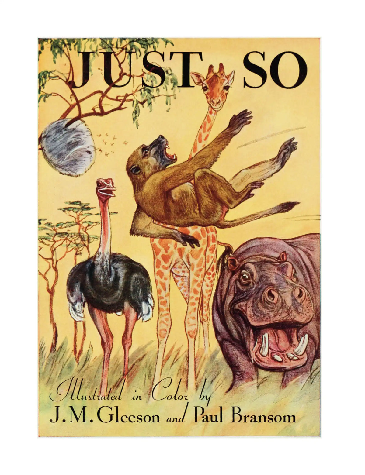 Just So Stories — Illustrated title spread, left page