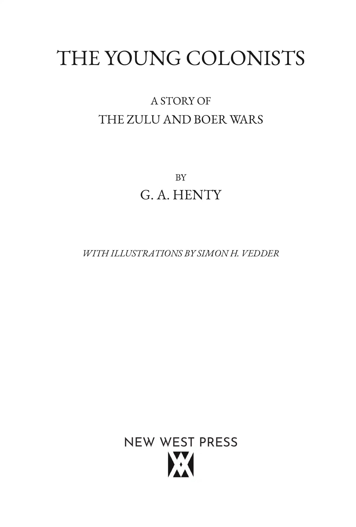 The Young Colonists by G. A. Henty — title page