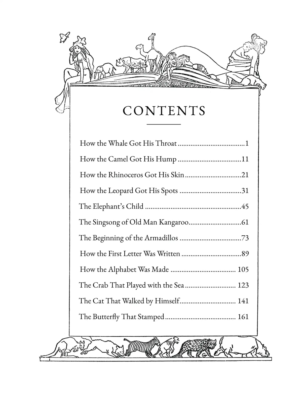 Just So Stories — Complete table of contents