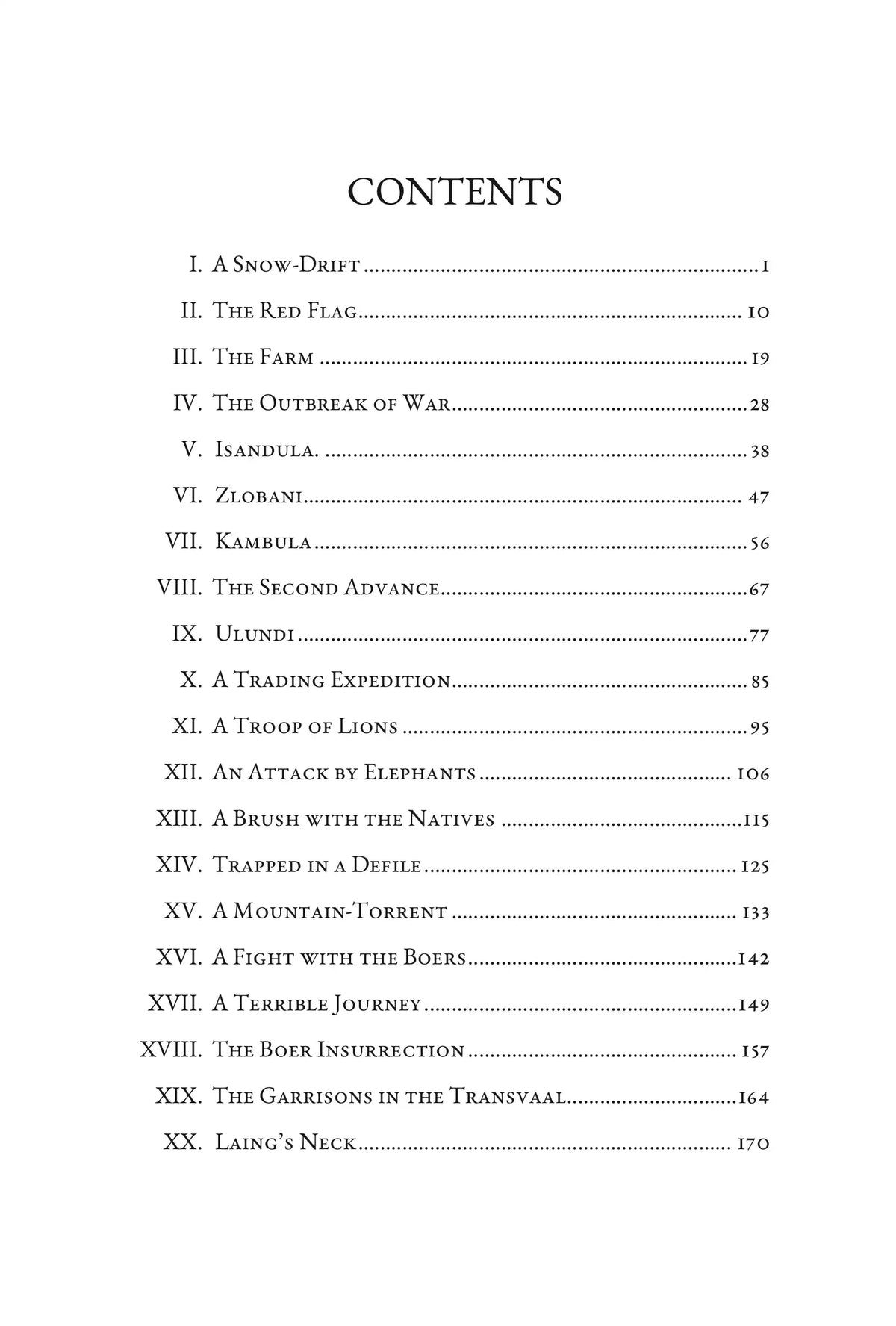 The Young Colonists by G. A. Henty — contents