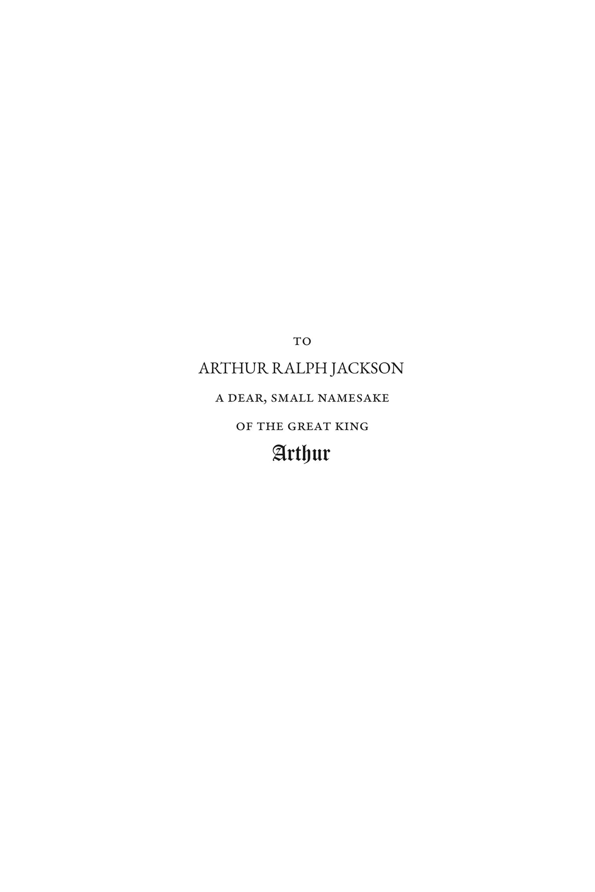 The King Who Never Died — dedication