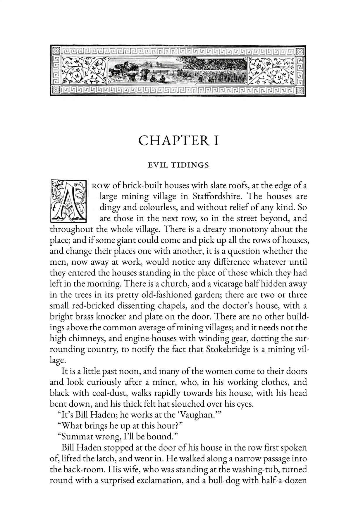 Facing Death by G. A. Henty — story page 1