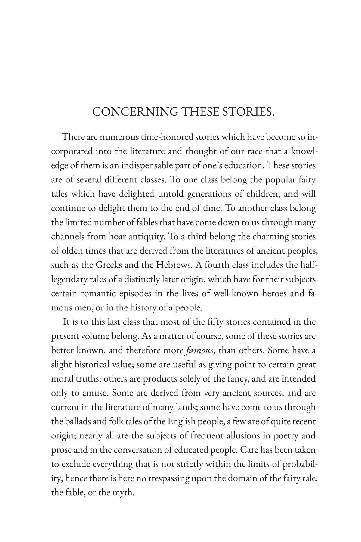 Fifty Famous Stories Retold by James Baldwin — introduction 1