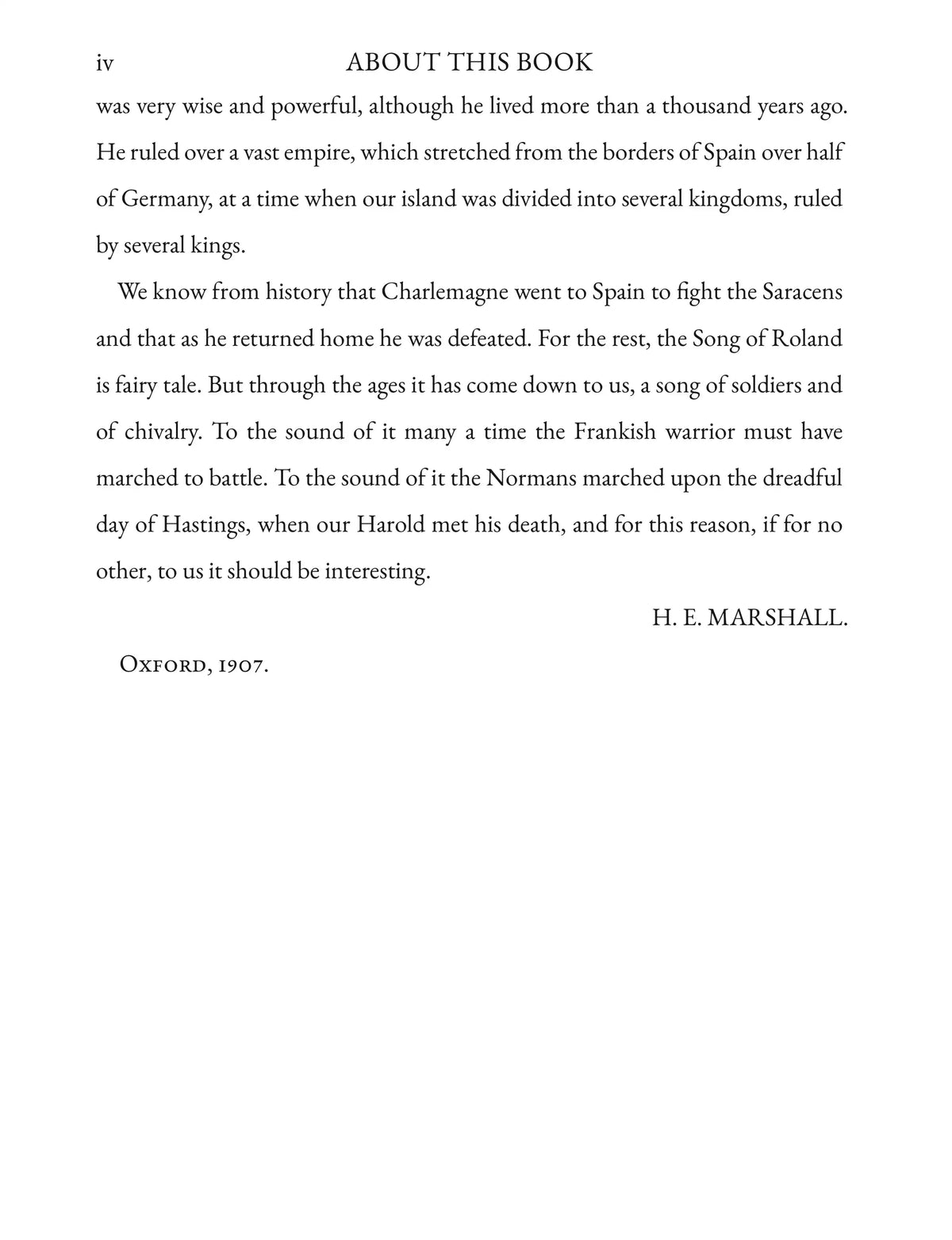 Stories of Roland by H. E. Marshall — About the book, page 2