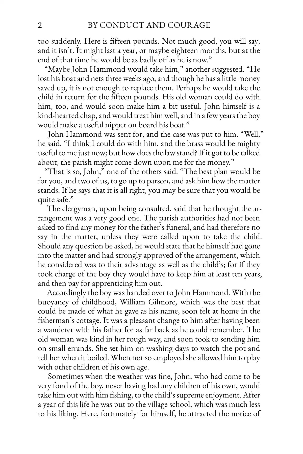 By Conduct and Courage — story page 2
