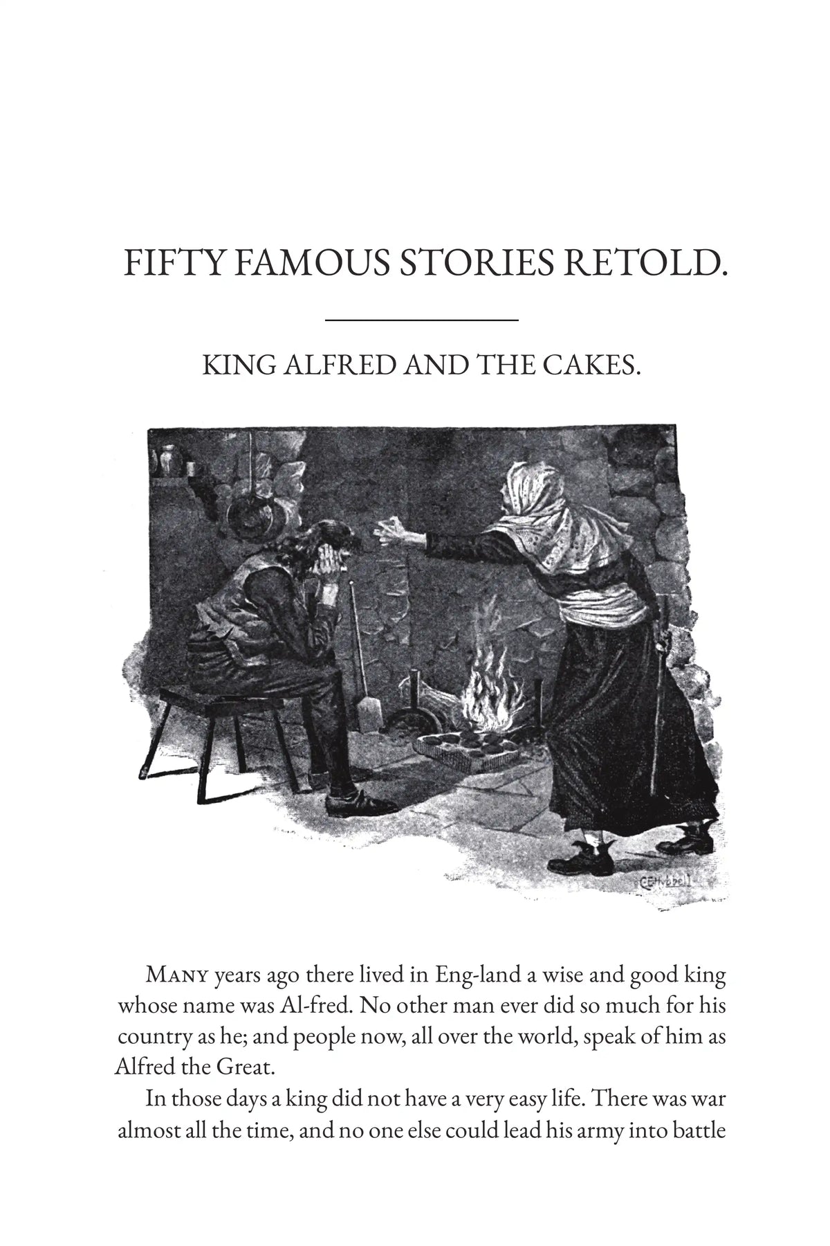 Fifty Famous Stories Retold by James Baldwin — story page 1