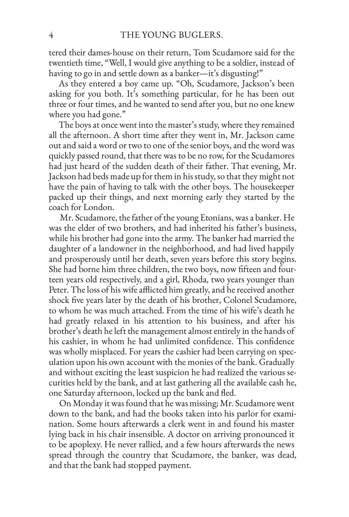 The Young Buglers by G. A. Henty — story page 4