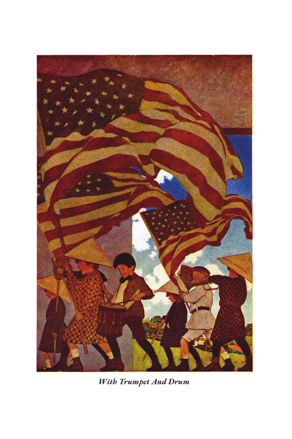 Poems of Childhood by Eugene Field — With Trumpet and Drum color illustration