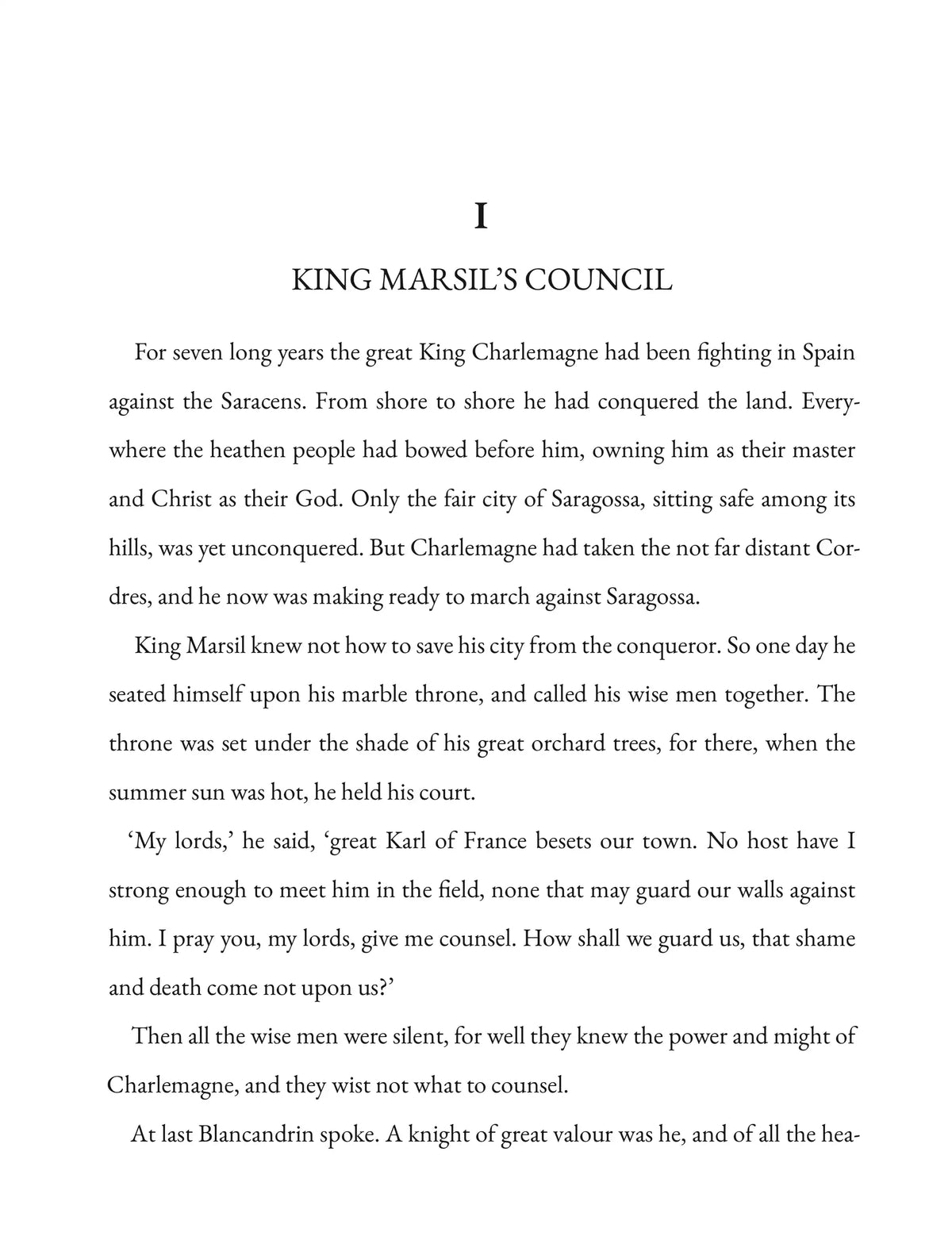 Stories of Roland by H. E. Marshall — Story page 1