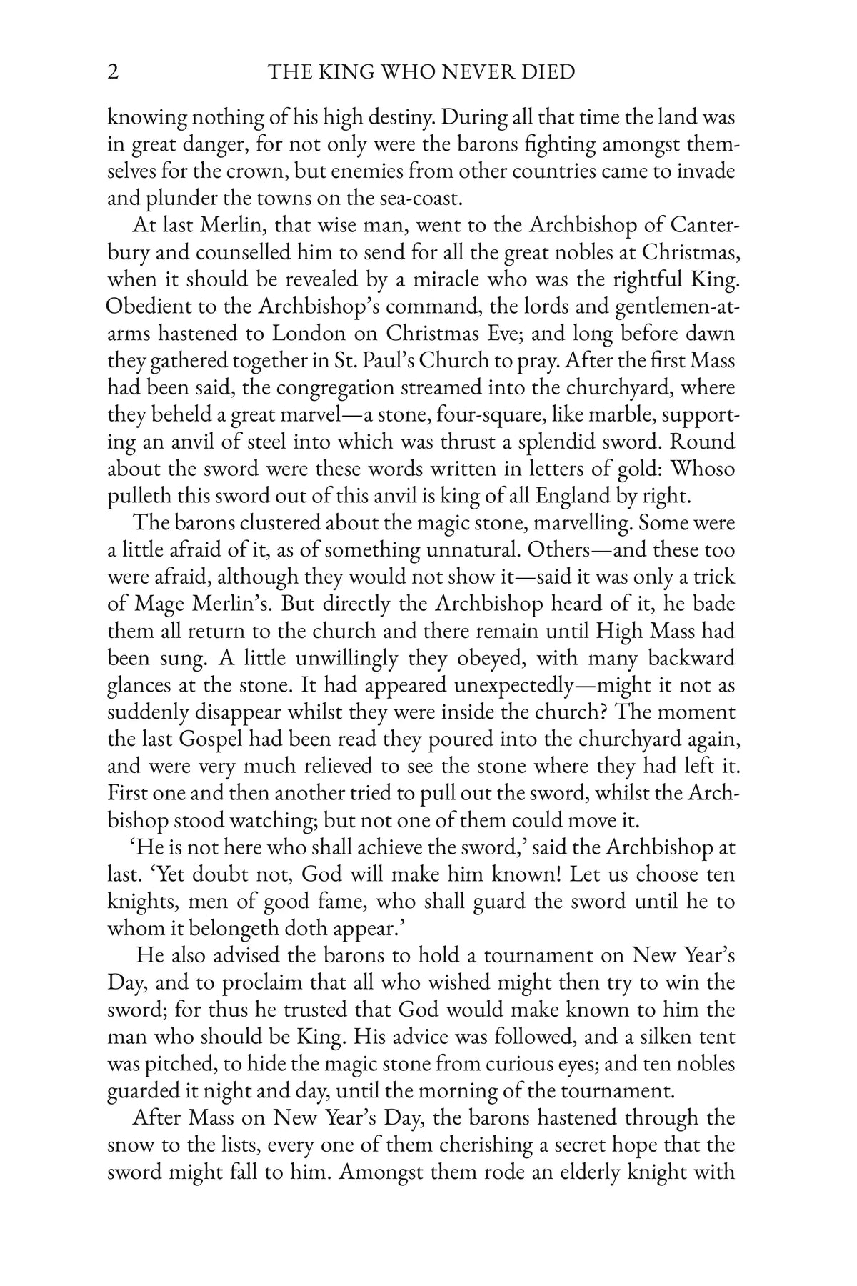 The King Who Never Died — story page 2