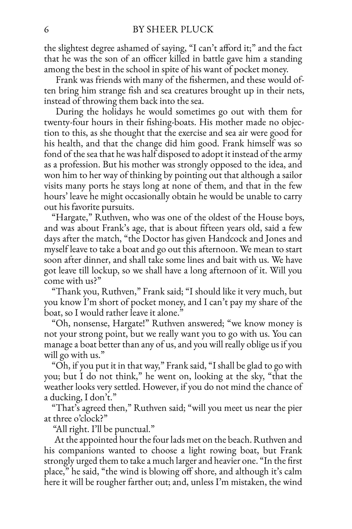 By Sheer Pluck by G. A. Henty — story page 6