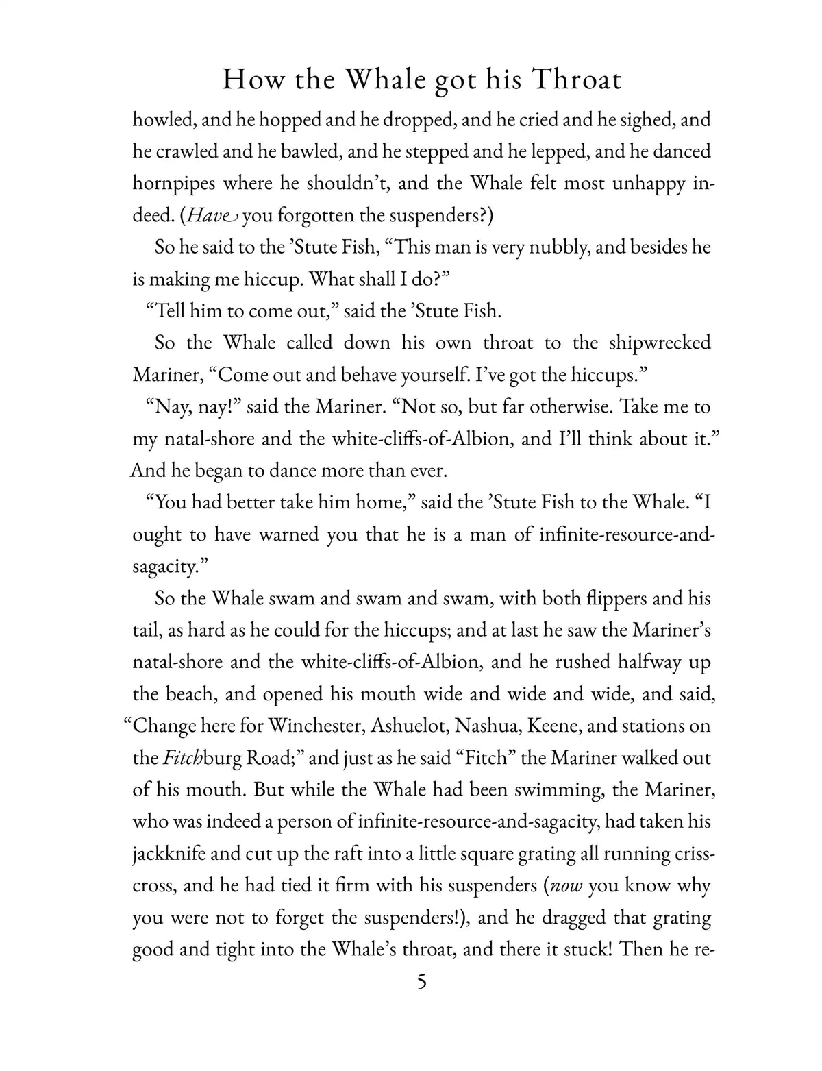 Just So Stories — How the Whale Got His Throat, story page 5