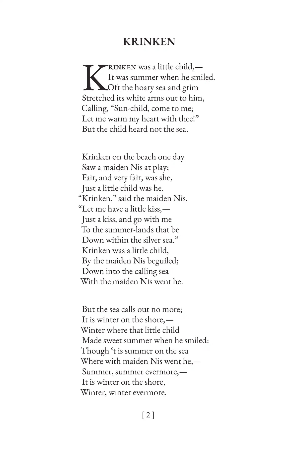 Poems of Childhood by Eugene Field — Printed poem page 2