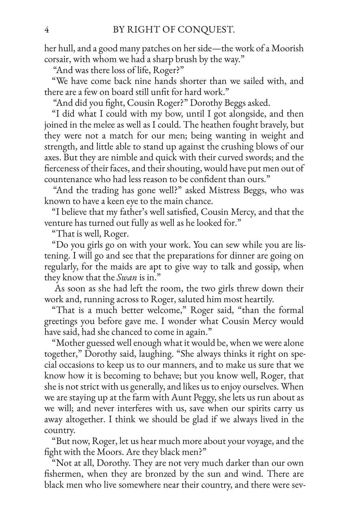 By Right of Conquest by G. A. Henty — Story page 4