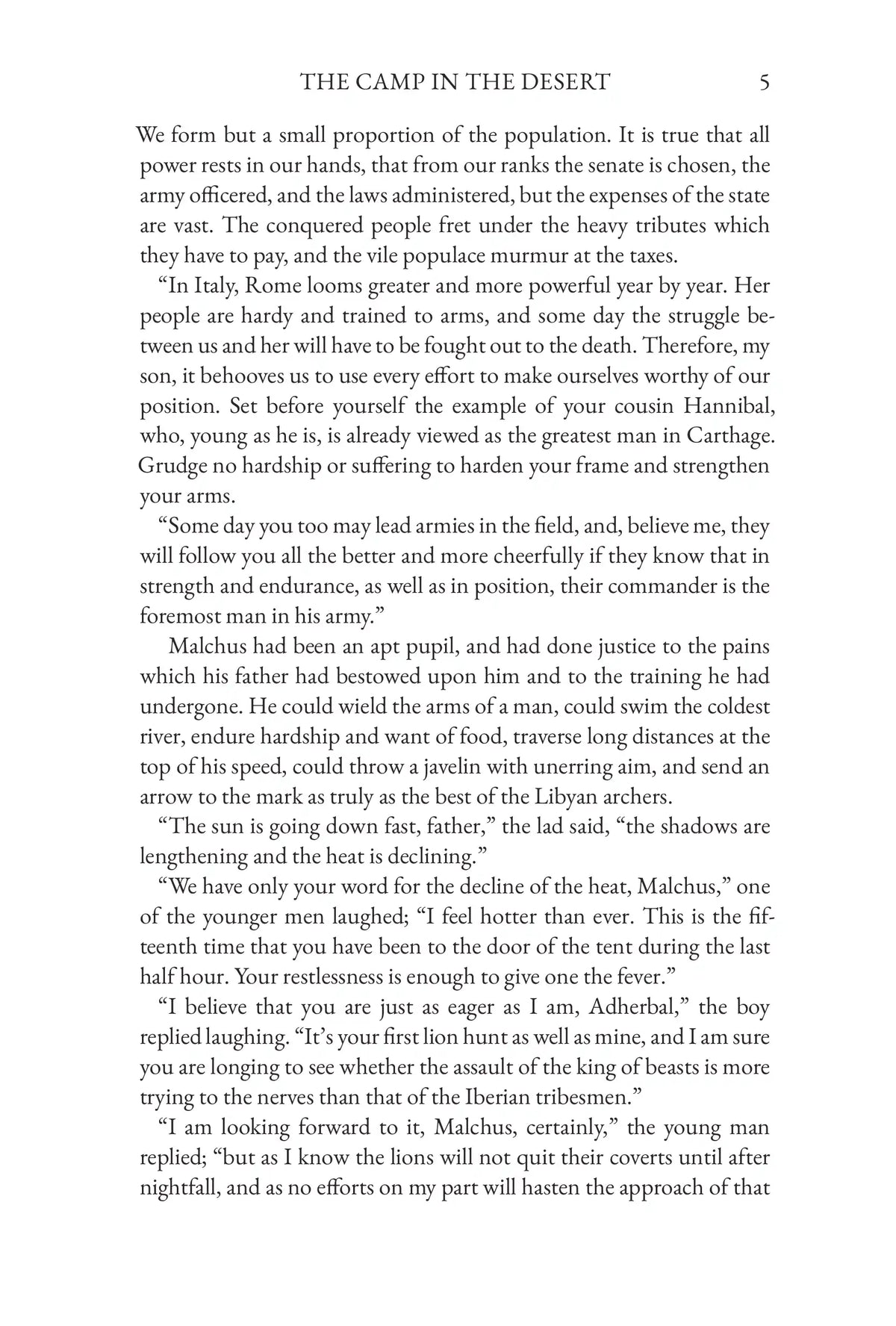 The Young Carthaginian by G. A. Henty — story page 5