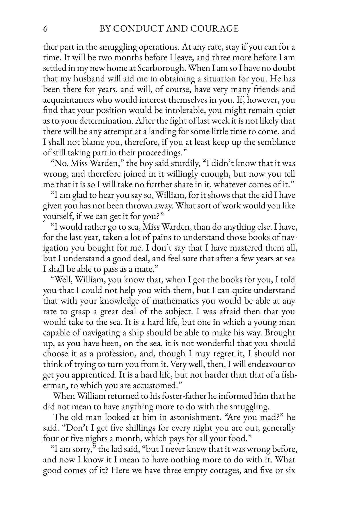 By Conduct and Courage — story page 6