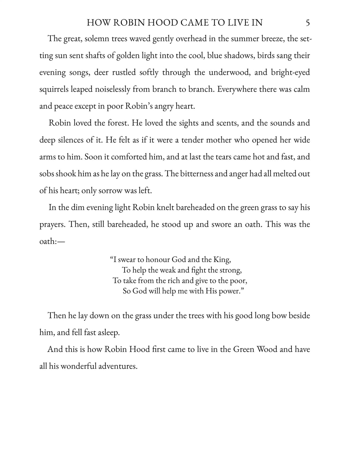 Stories of Robin Hood by H. E. Marshall — Story page 5