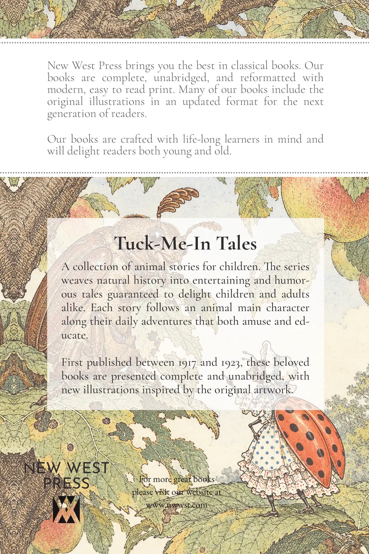 The Tale of Mrs. Ladybug — Back cover