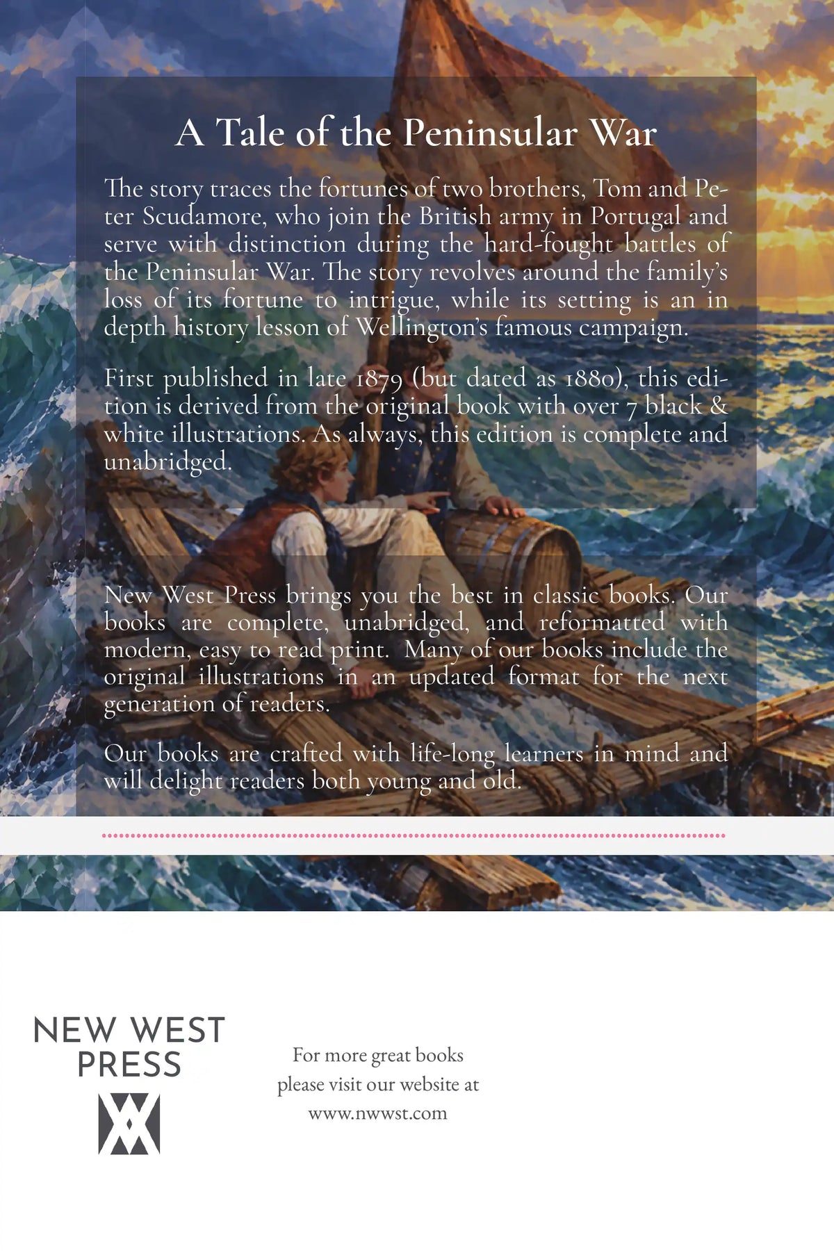 The Young Buglers by G. A. Henty — back cover