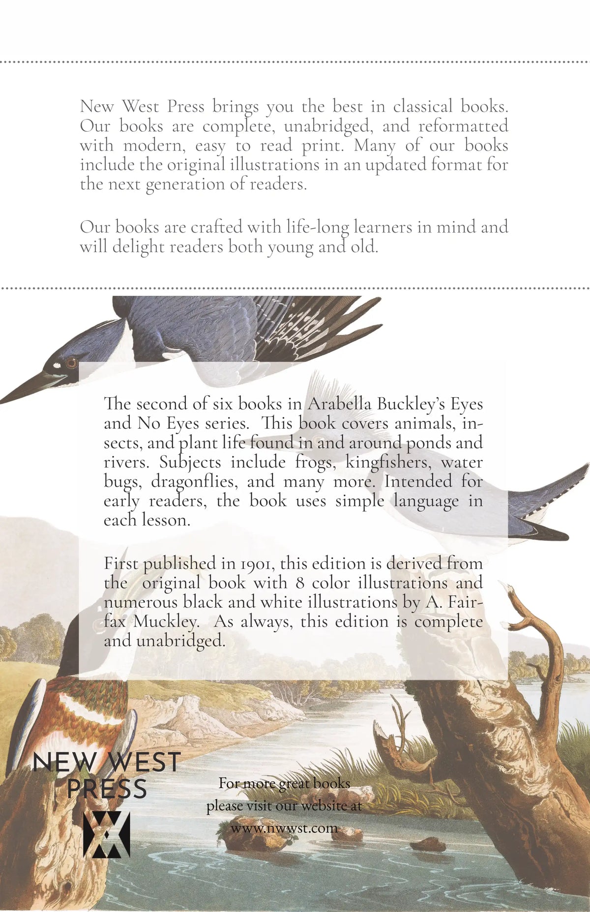 By Pond and River — Back cover