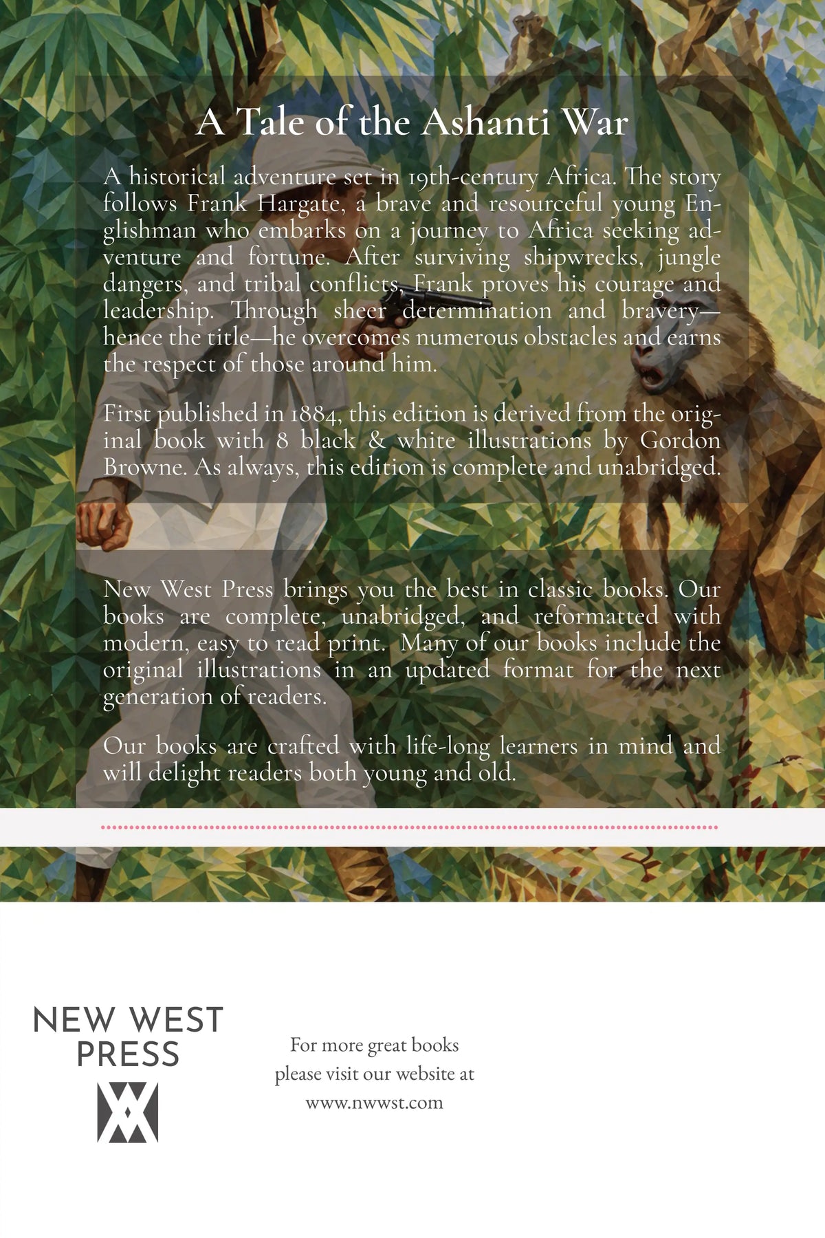 By Sheer Pluck by G. A. Henty — back cover