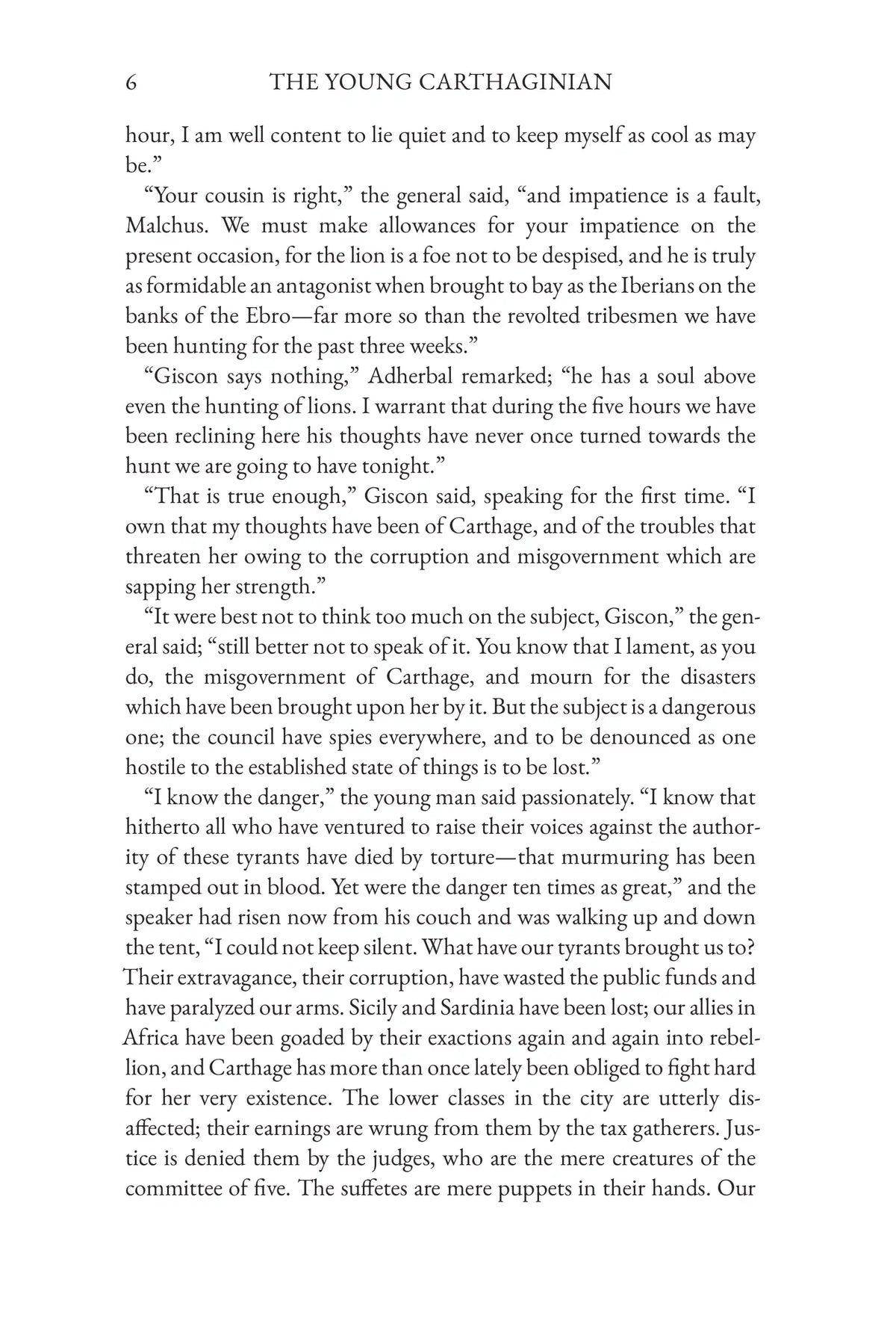 The Young Carthaginian by G. A. Henty — story page 6