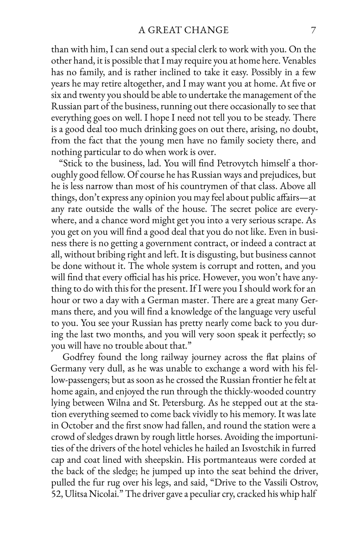 Condemned as a Nihilist by G. A. Henty — story page 7