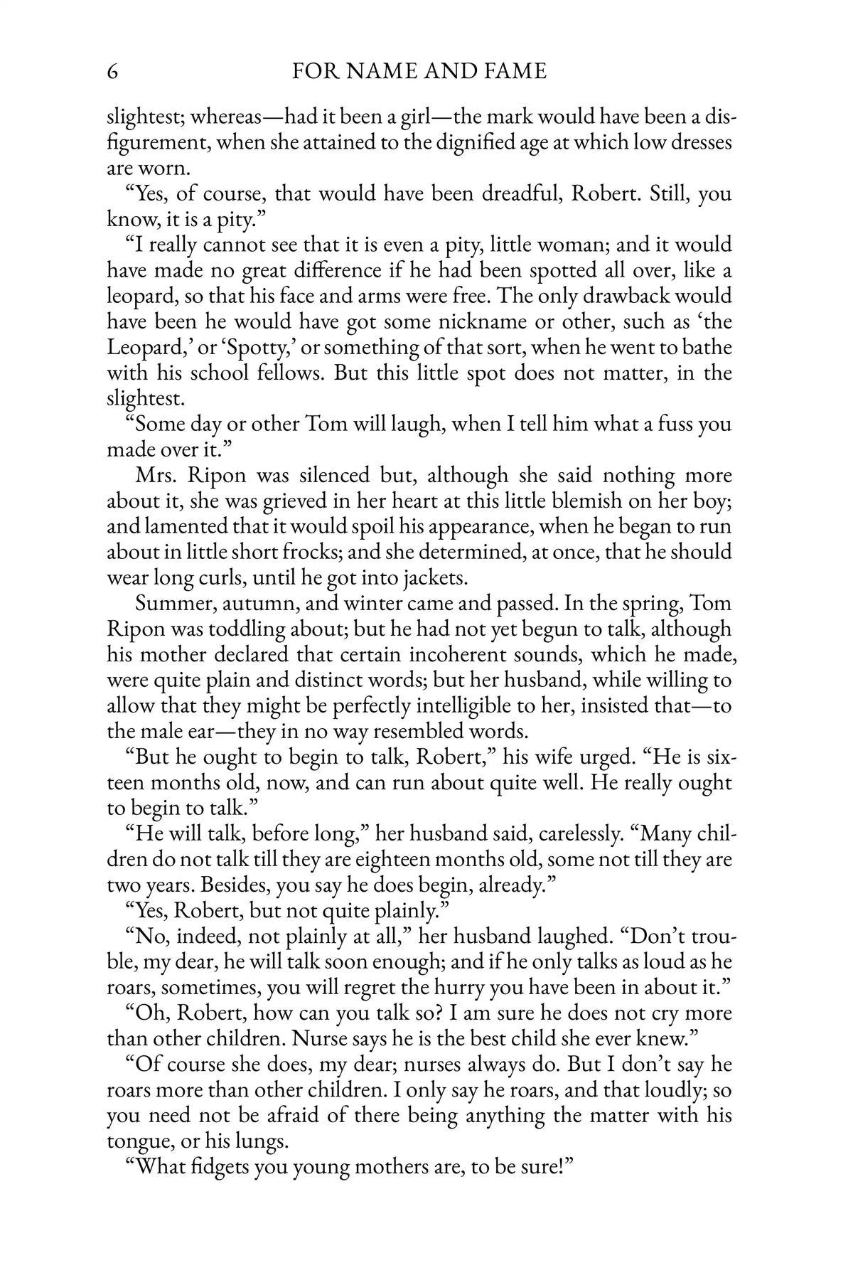 For Name and Fame by G. A. Henty — story page 6