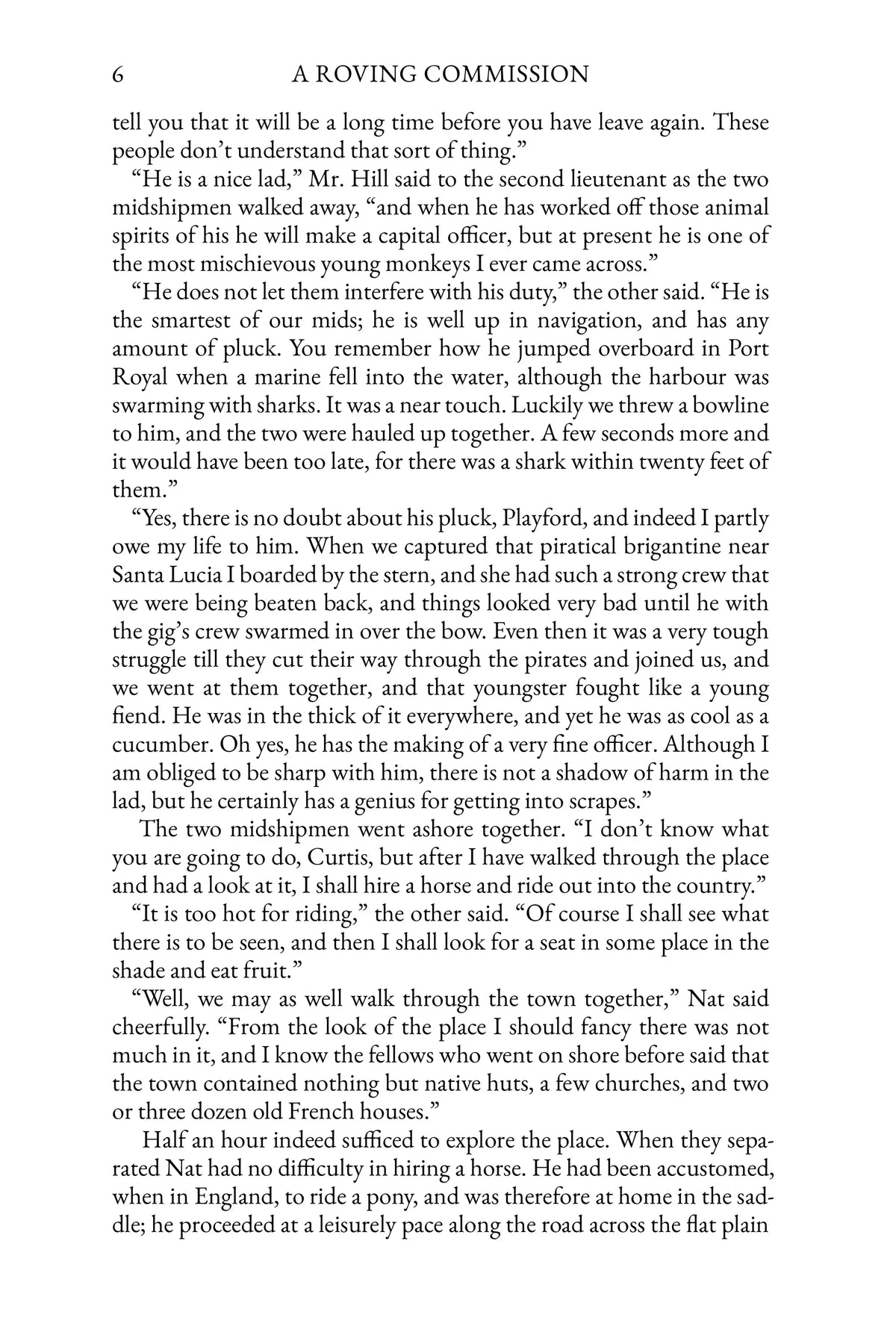 A Roving Commission — Story page 6