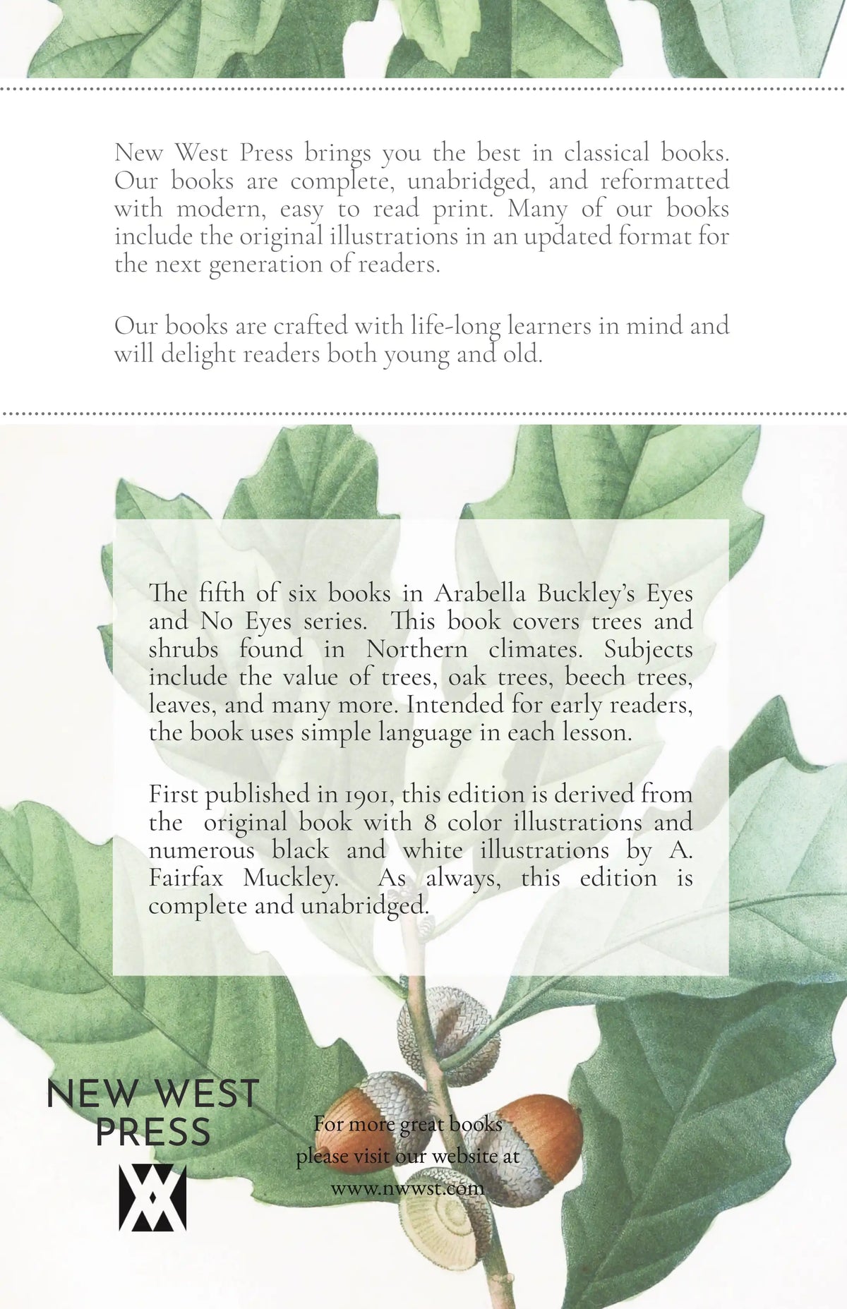 Trees and Shrubs — Back cover