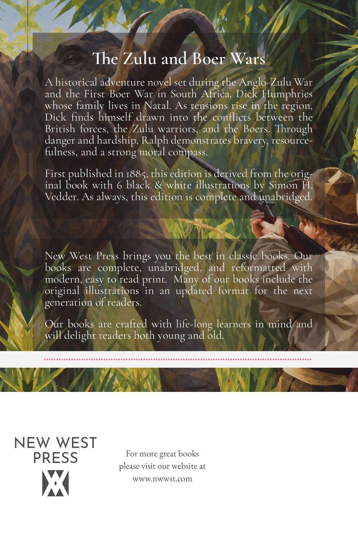 The Young Colonists by G. A. Henty — back cover