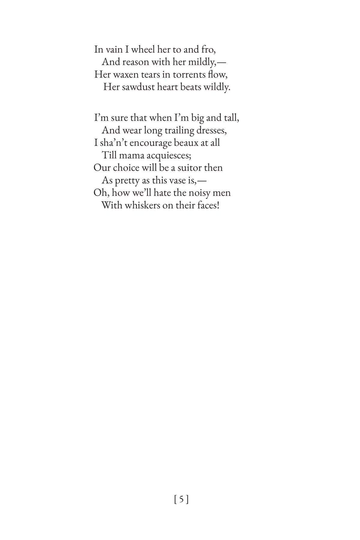 Poems of Childhood by Eugene Field — Printed poem page 5