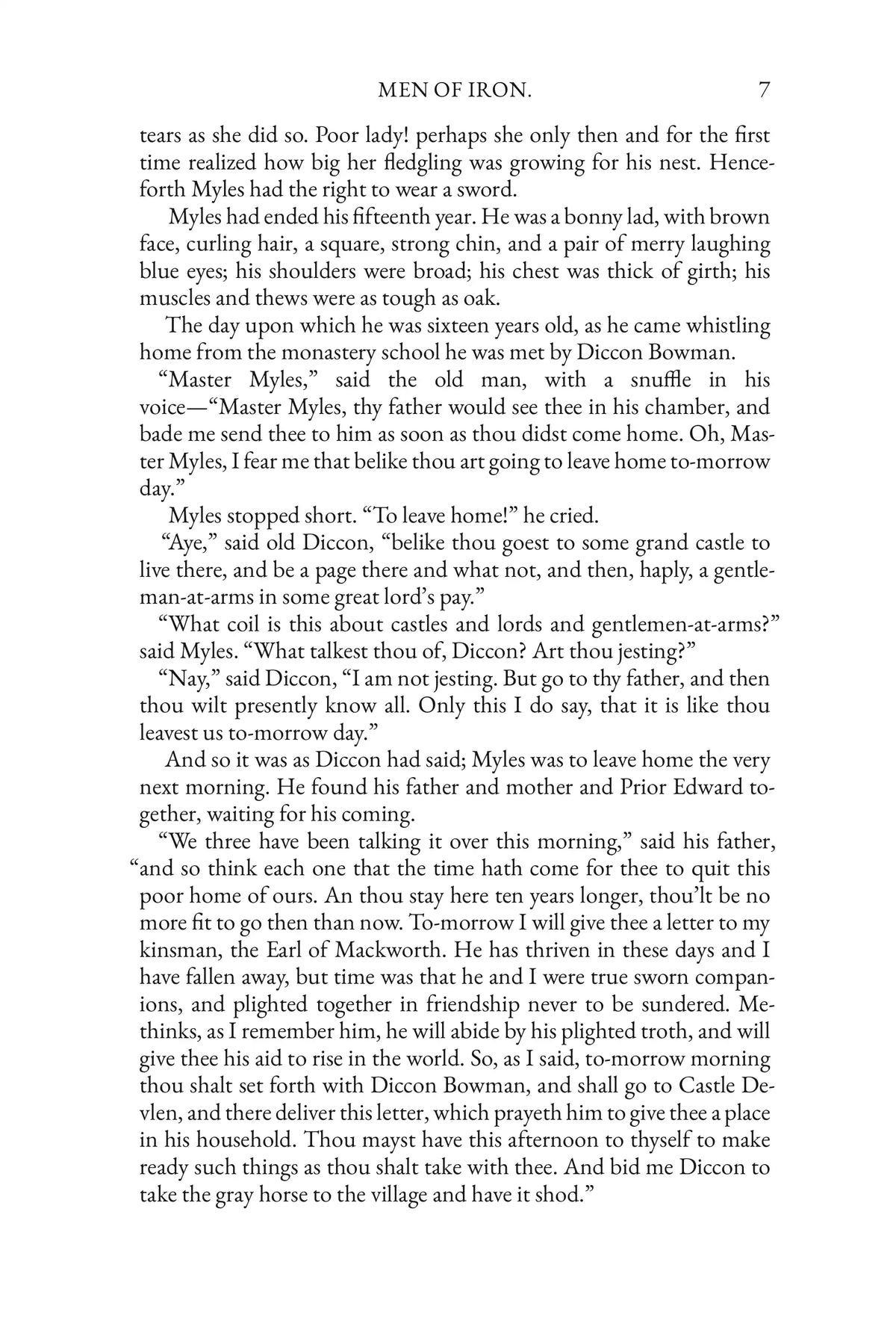 Men of Iron by Howard Pyle — Story Page 7