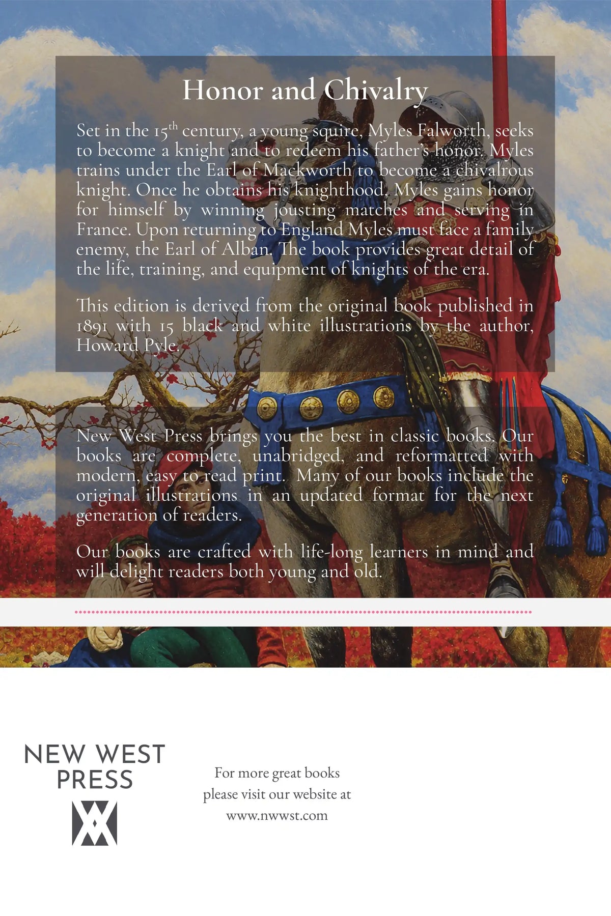 Men of Iron by Howard Pyle — Back Cover