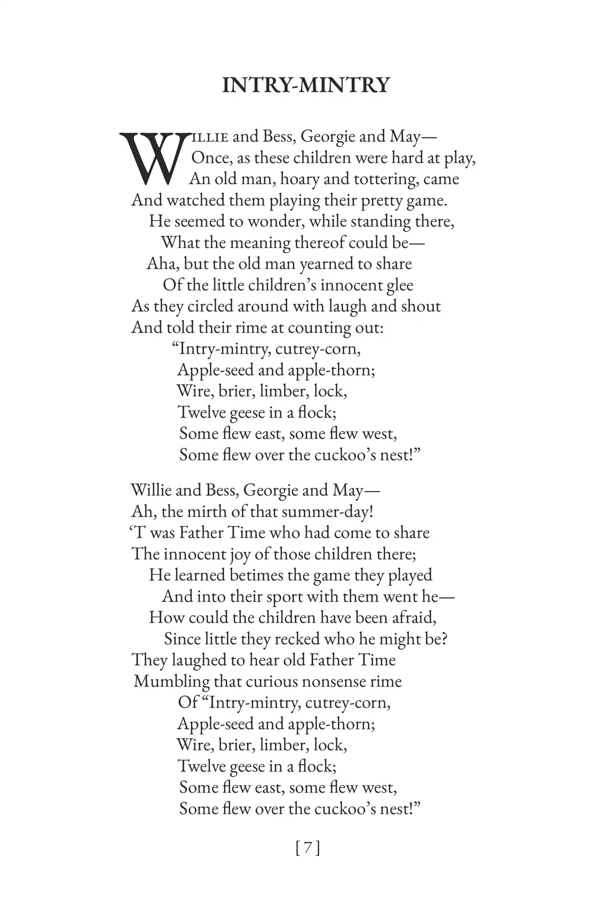 Poems of Childhood by Eugene Field — Printed poem page 7