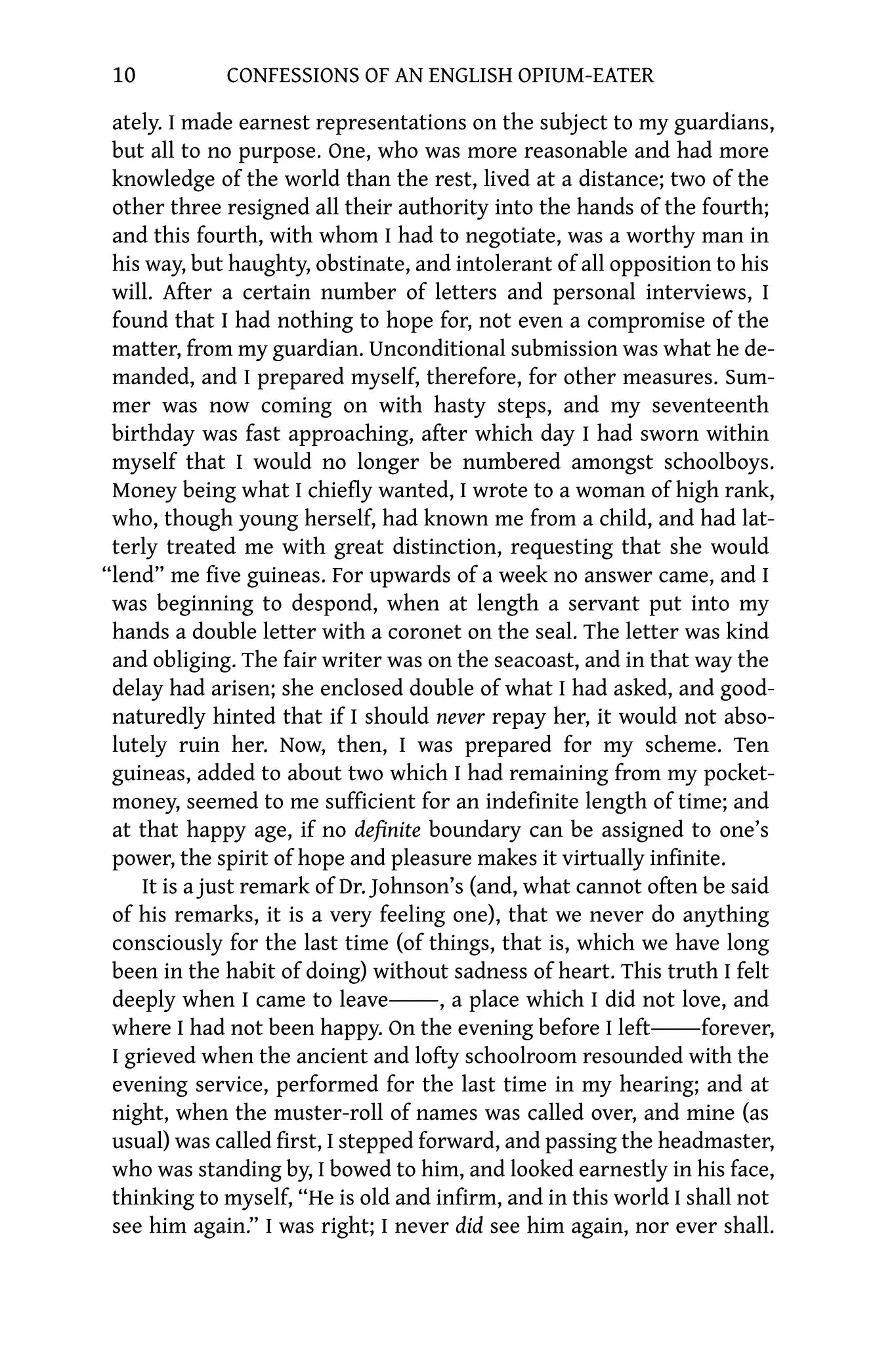 Confessions of an English Opium-Eater