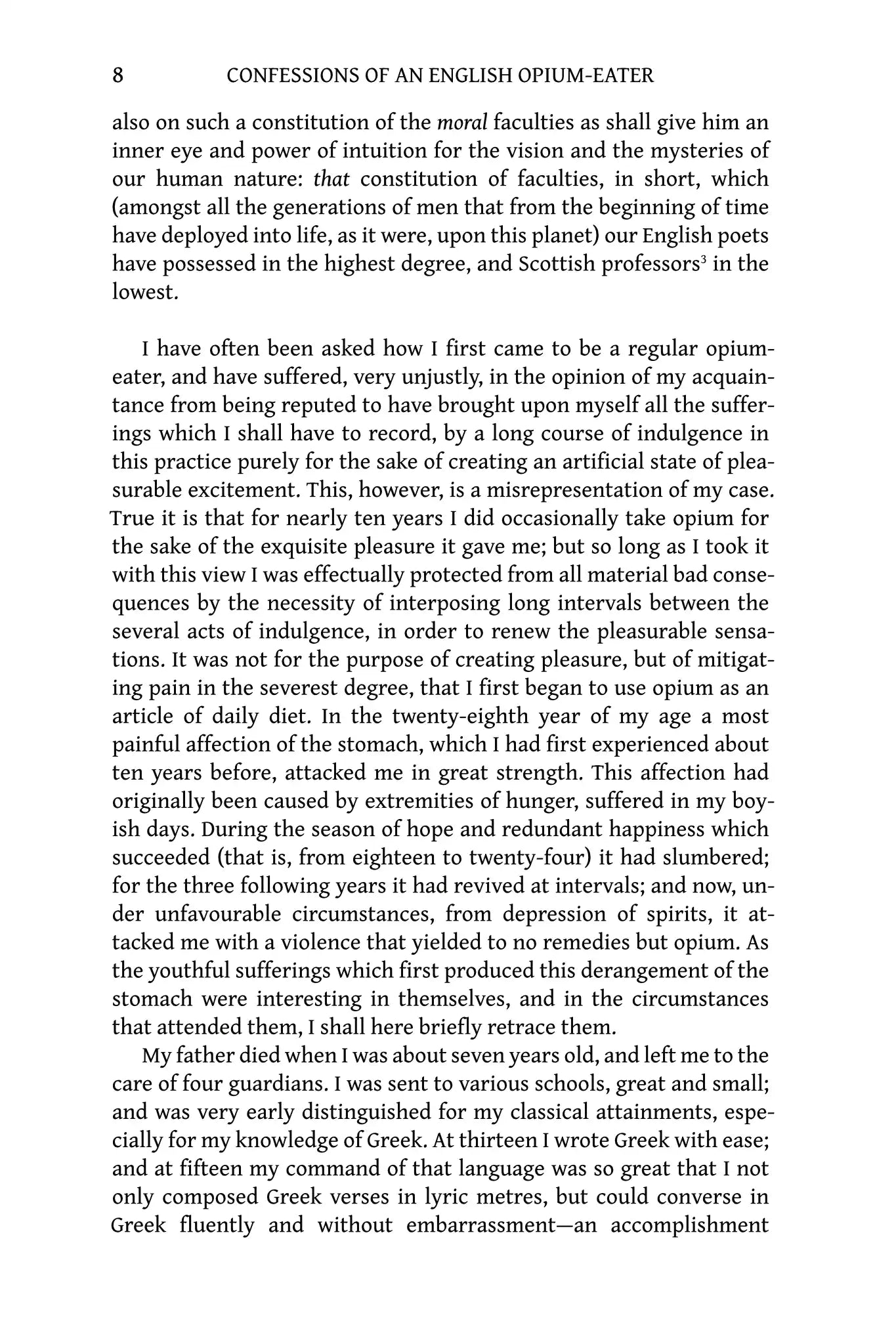 Confessions of an English Opium-Eater