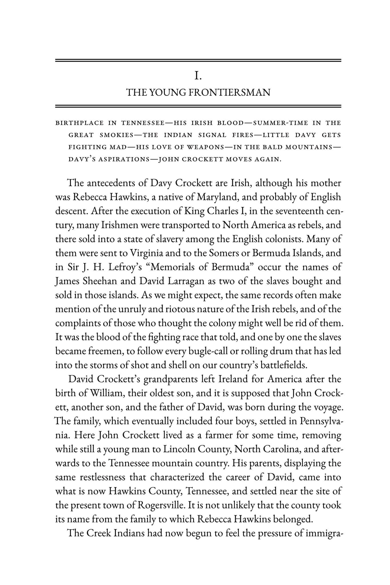 David Crockett, Scout