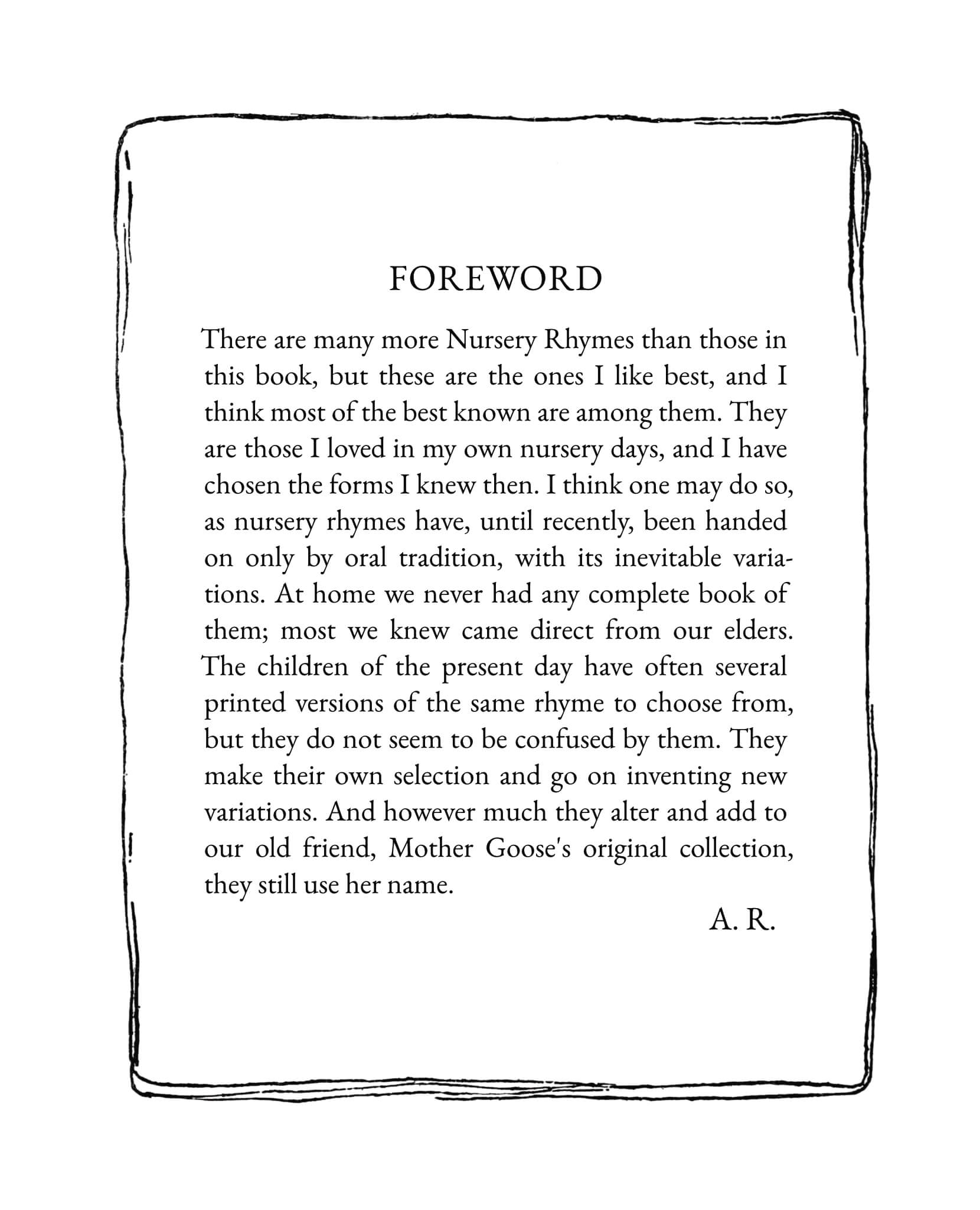 Mother Goose: The Old Nursery Rhymes