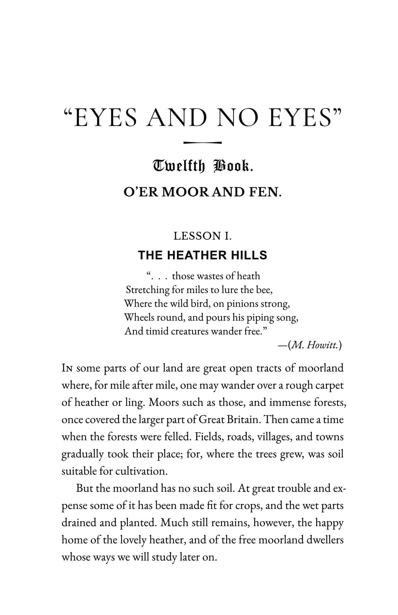 O'er Moor and Fen