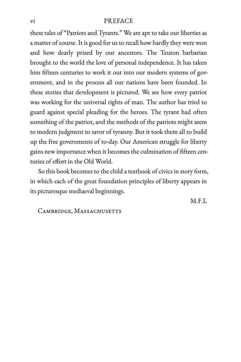 Patriots and Tyrants