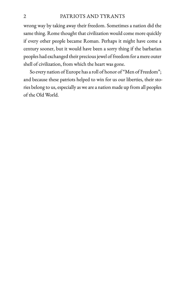 Patriots and Tyrants