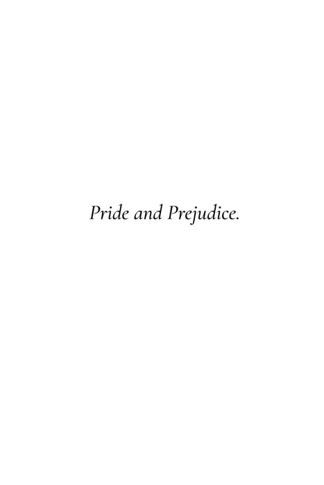 Pride and Prejudice