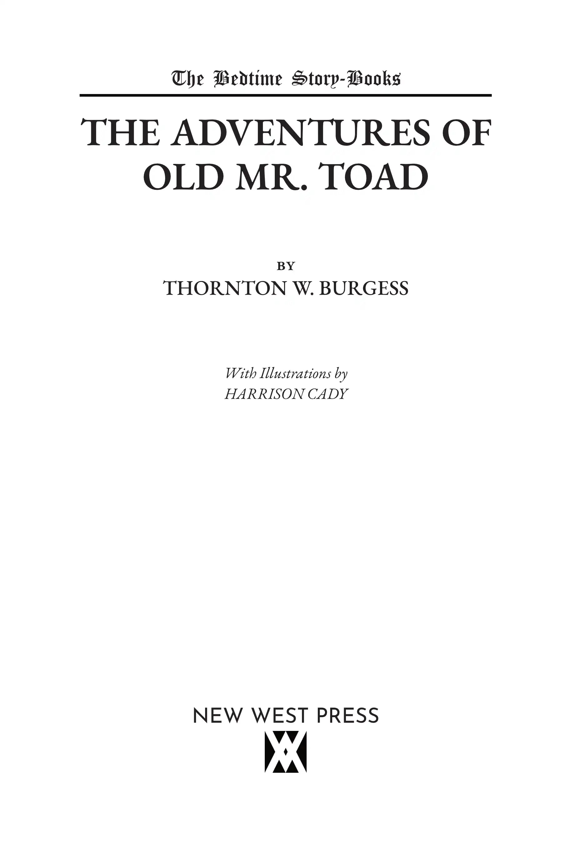 The Adventures of Old Mr. Toad