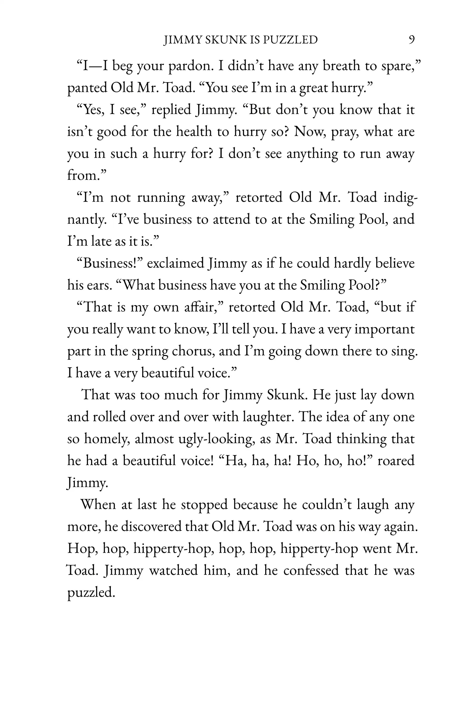 The Adventures of Old Mr. Toad